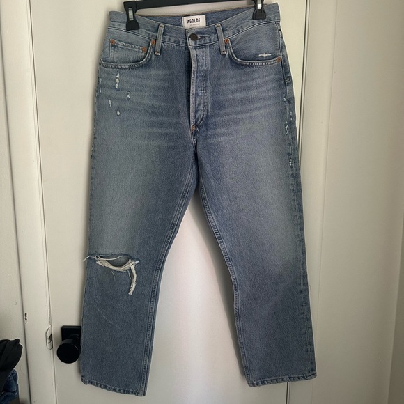 Agolde Riley crop jeans in Endeavor - Picture 1 of 4